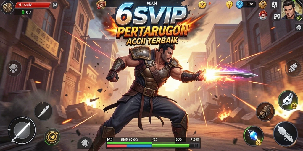 Screenshot gameplay menunjukkan pertarungan seru di 6SVIP.