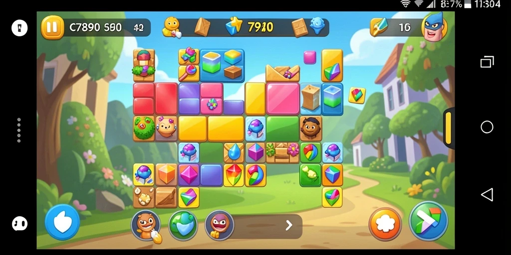 Tampilan gameplay C7890 yang menantang dan menarik.