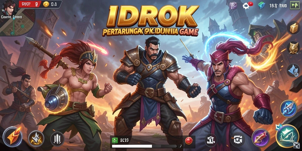 Tangkapan layar IDROK menampilkan aksi pertarungan yang mengesankan.