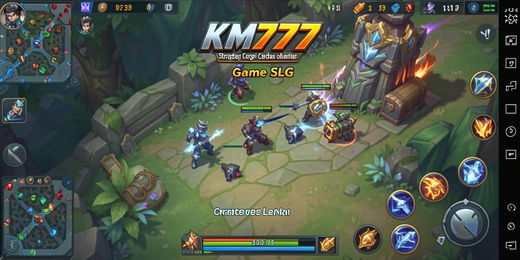 Tampilan gameplay KM777 yang menegangkan dan strategis.
