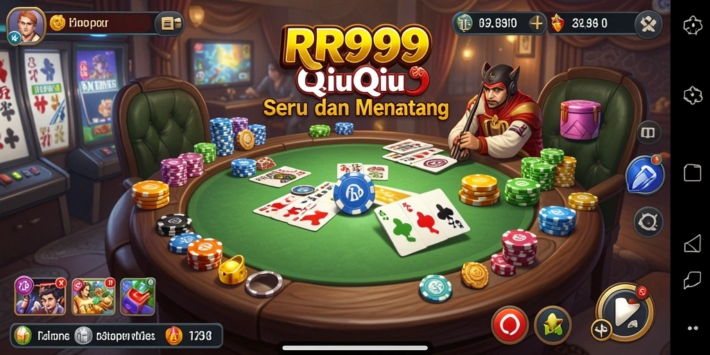 Tampilan gameplay QiuQiu yang menarik dan seru.