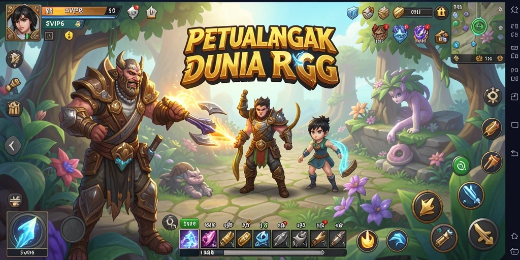 Tampilan gameplay seru di dunia fantasi SVIP6.